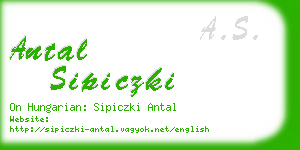 antal sipiczki business card